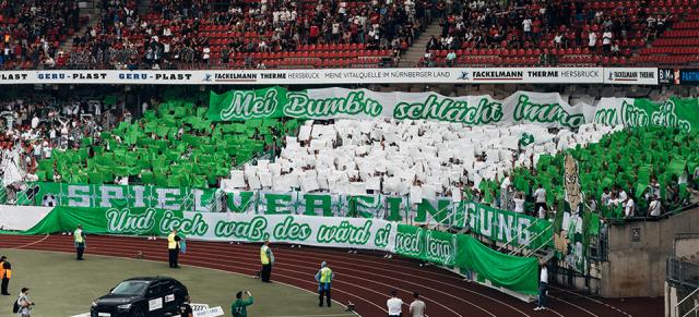 SpVgg Fürth Choreo in Nürnberg
