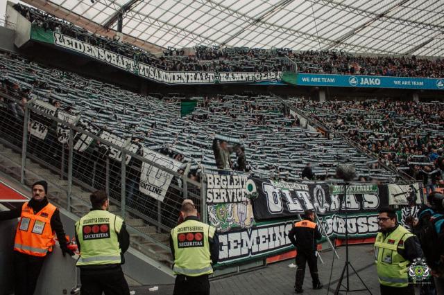 Gladbach Choreo in Leverkusen