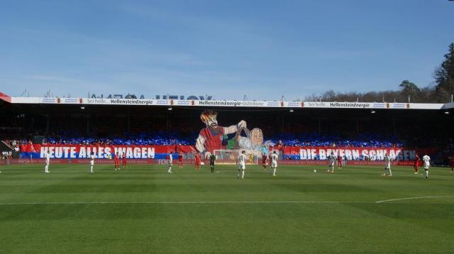 Heidenheim Choreo gegen Bayern München