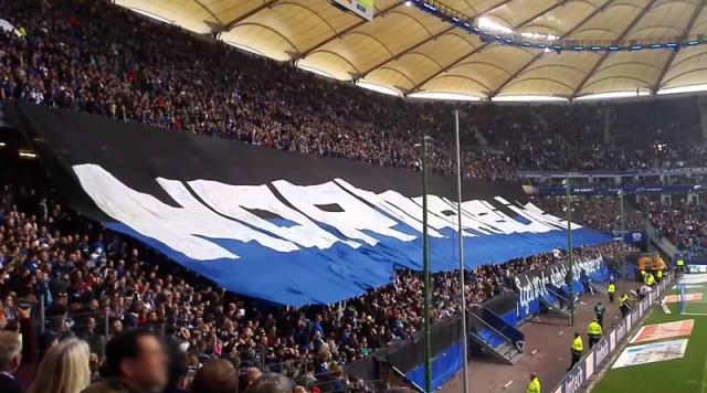 Hamburg Choreo gegen Augsburg