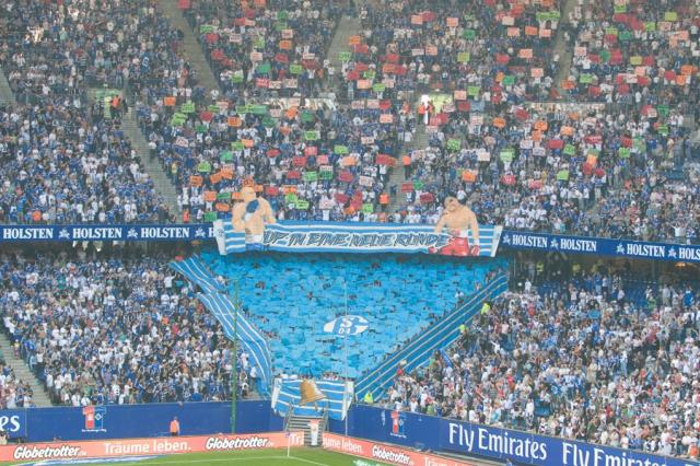 Schalke Choreo in Hamburg