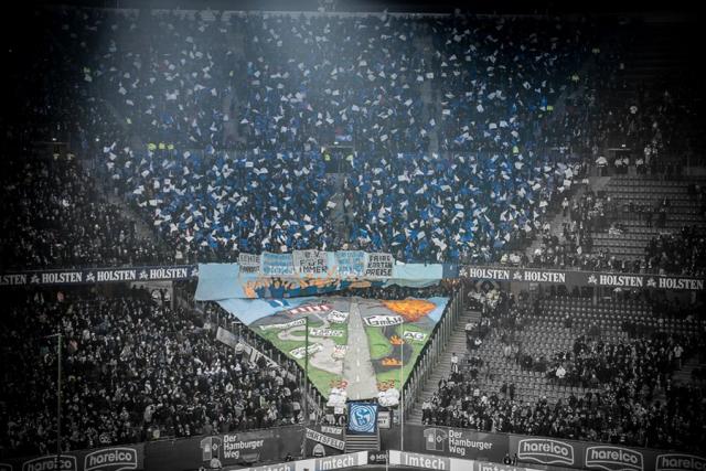 Schalke Choreo in Hamburg