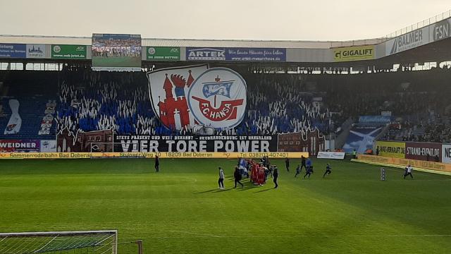 Hansa Choreo gegen Unterhaching