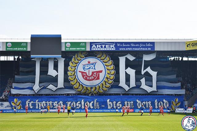 Hansa Choreo gegen Zwickau