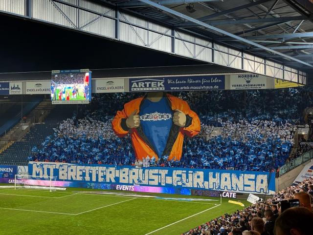 Hansa Choreo gegen Nürnberg