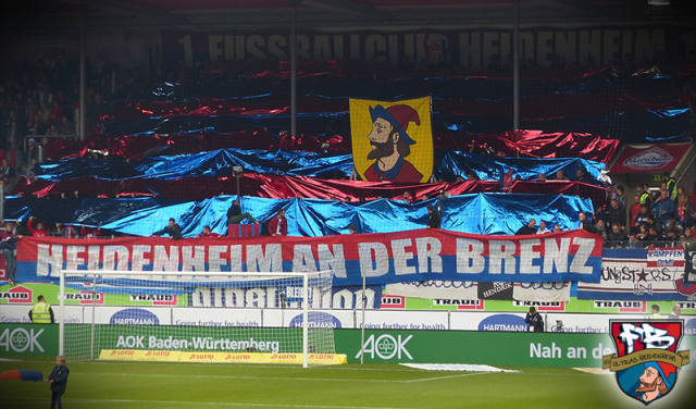 Heidenheim Choreo gegen Magdeburg