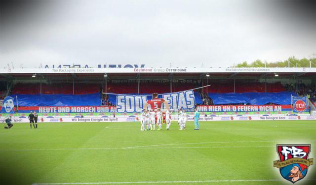 Heidenheim Choreo gegen Sandhausen