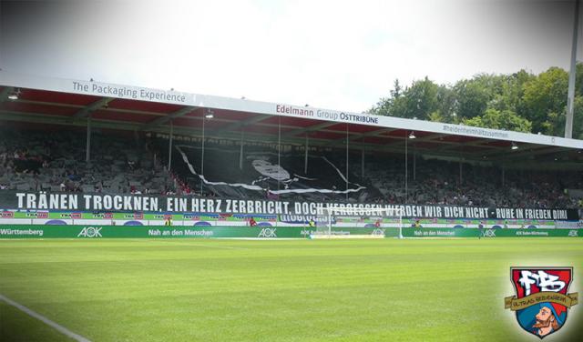 Heidenheim Choreo gegen Stuttgart