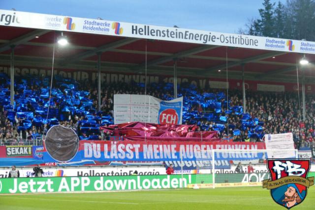 Heidenheim Choreo gegen Karlsruhe