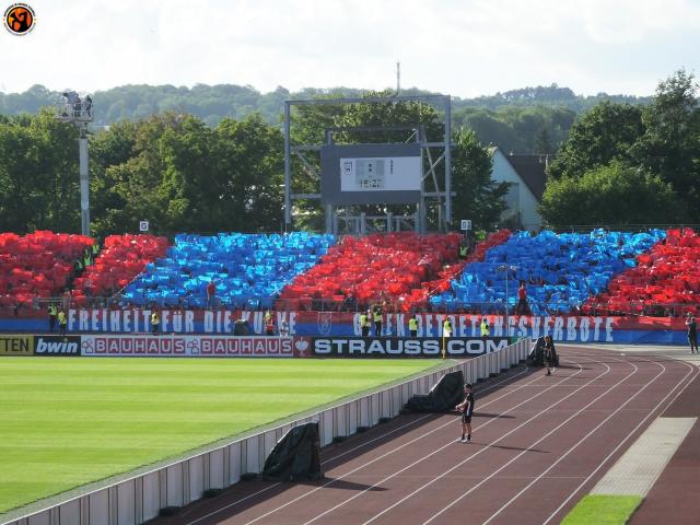 Heidenheim-Choreo in Ulm