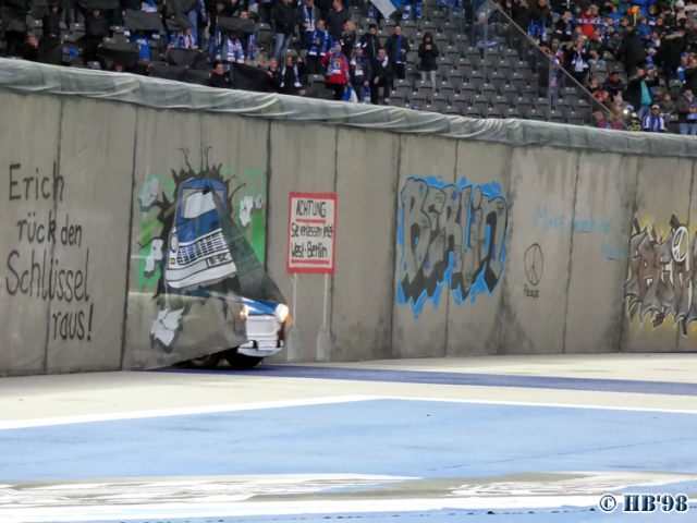 Hertha Choreo gegen Leipzig