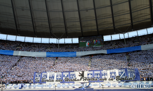 Hertha Choreo gegen Düsseldorf!