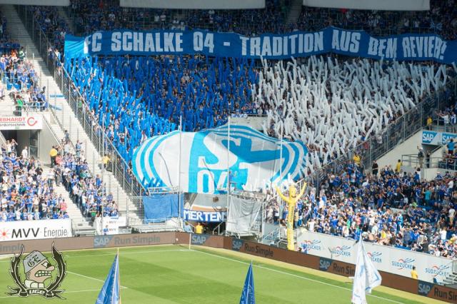 Schalke Choreo in Hoffenheim
