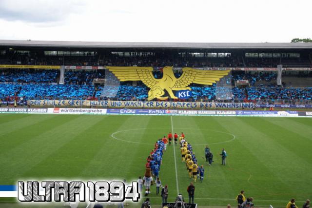 Karlsruhe Choreo gegen Alemannia Aachen