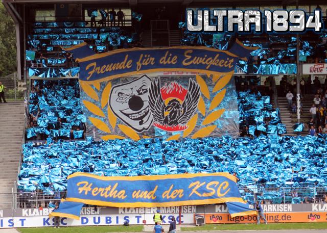 Karlsruhe Choreo gegen Aalen