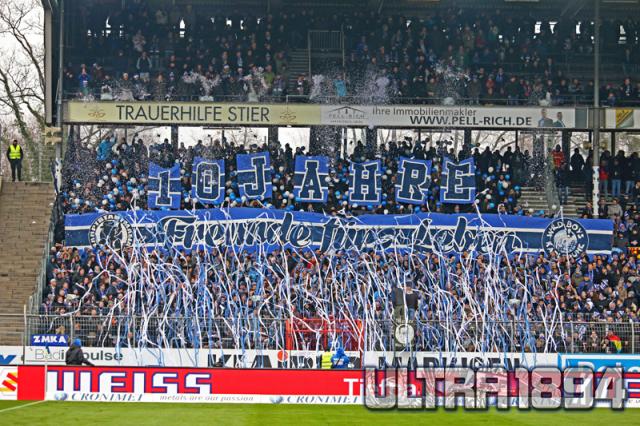 Karlsruhe Choreo gegen Aalen