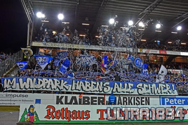 Karlsruhe Choreo gegen Großaspach