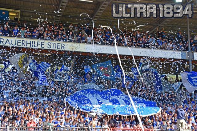 Karlsruhe Choreo gegen Aue