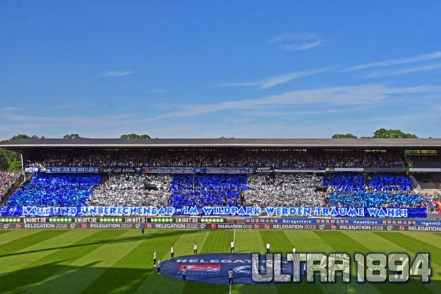 Karlsruhe Choreo gegen Aue 