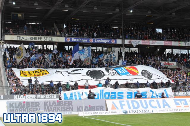 Karlsruhe Choreo gegen Babelsberg