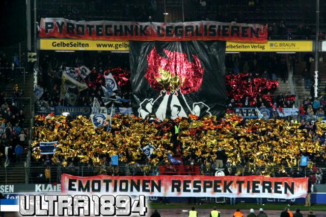 Karlsruhe Choreo gegen Bielefeld