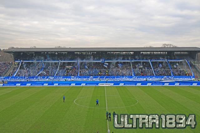 Karlsruhe Choreo gegen Bielefeld
