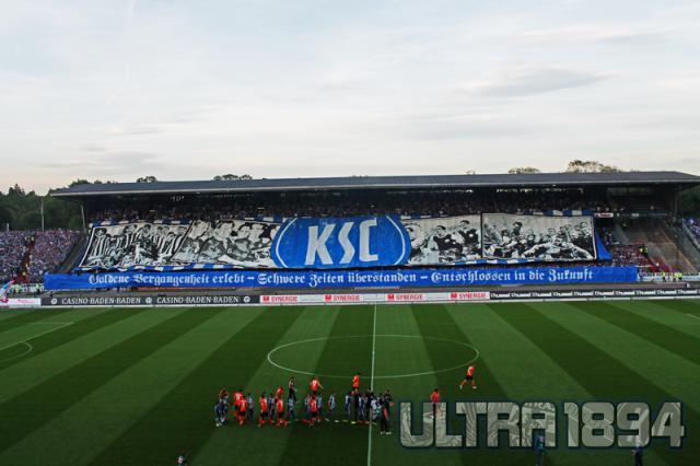 Karlsruhe Choreo gegen Darmstadt