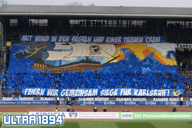 Karlsruhe Choreo gegen Düsseldorf