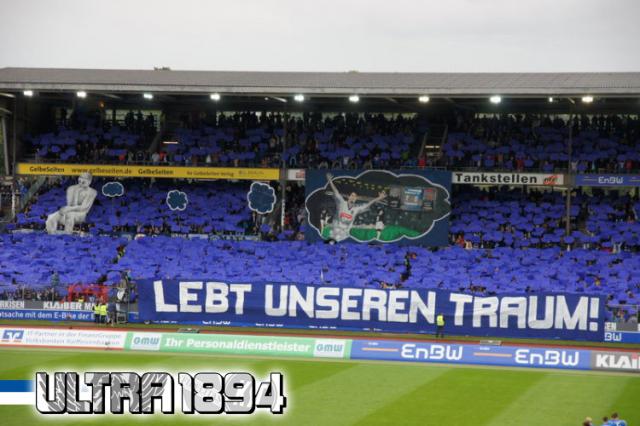 Karlsruhe Choreo gegen Duisburg