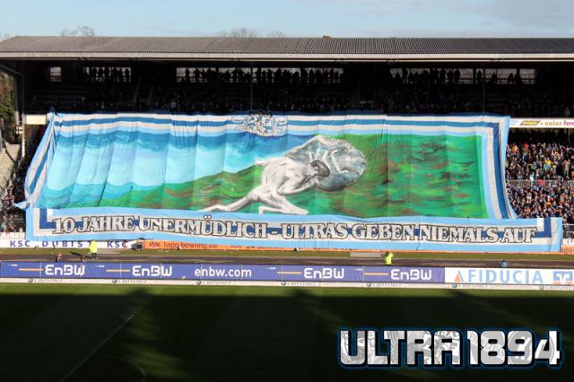 Karlsruhe Choreo gegen den FSV Frankfurt