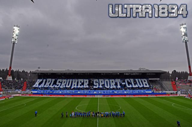 Karlsruhe Choreo gegen Fortuna Köln
