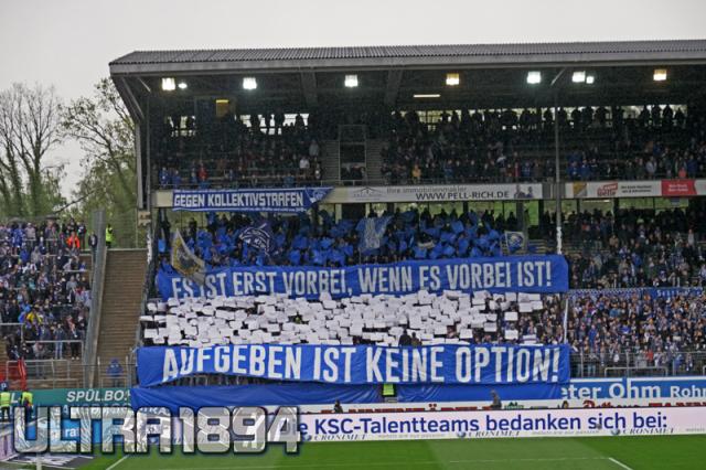 Karlsruhe Choreo gegen Heidenheim