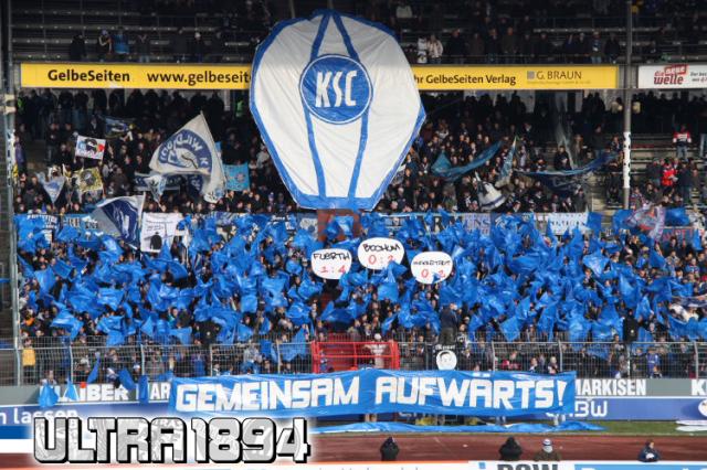 Karlsruhe Choreo gegen Oberhausen