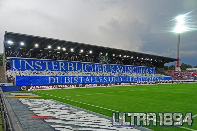 Karlsruhe Choreo gegen Osnabrück
