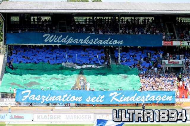Karlsruhe Choreo gegen St. Pauli