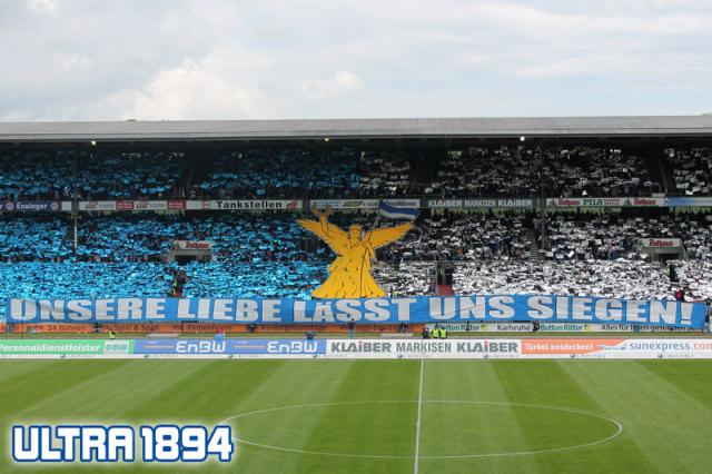 Karlsruhe Choreo gegen Rostock