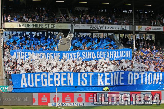 Karlsruhe Choreo gegen Würzburg