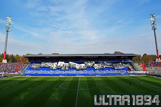 Karlsruhe Choreo gegen Würzburg