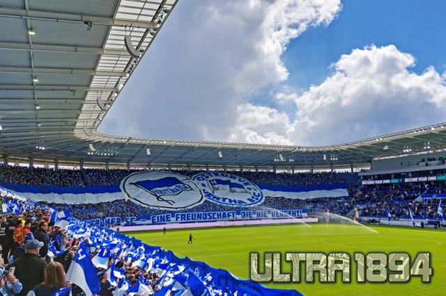 KSC und Hertha Choreo