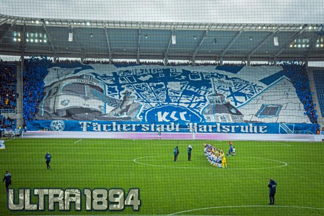 Karlsruhe Choreo gegen Braunschweig