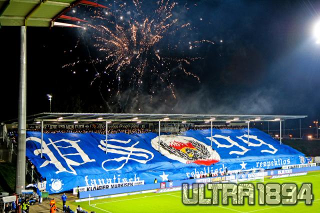 Karlsruhe Choreo gegen Regensburg