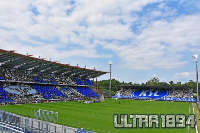 Karlsruhe Choreo gegen Dresden