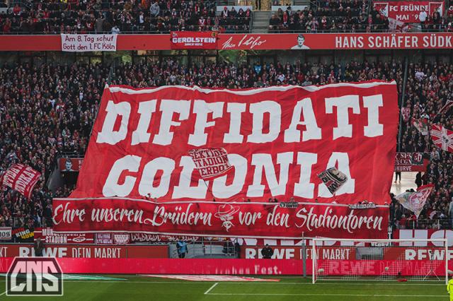 Köln Blockfahne gegen Bremen