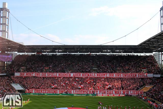 Köln Choreo gegen Leverkusen