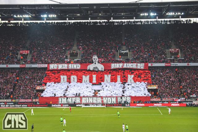 Köln Choreo gegen Wolfsburg