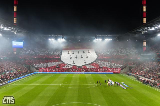 Köln Choreo gegen Partizan Belgrad