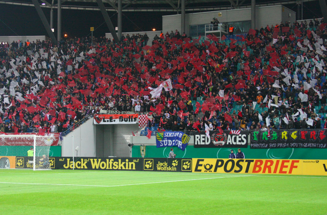 RB Choreo gegen Augsburg