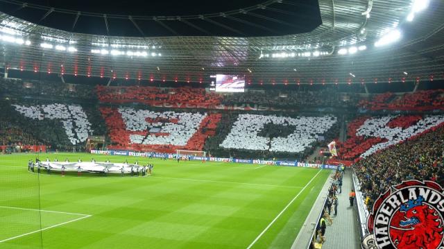 Leverkusen Choreo gegen Atletico Madrid