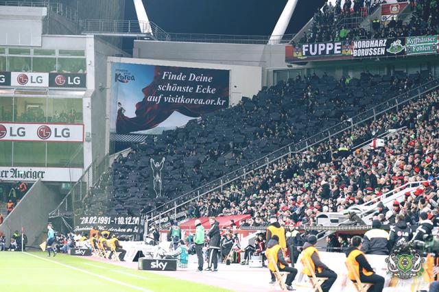Gladbach Choreo in Leverkusen