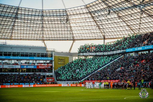 Gladbach Choreo in Leverkusen